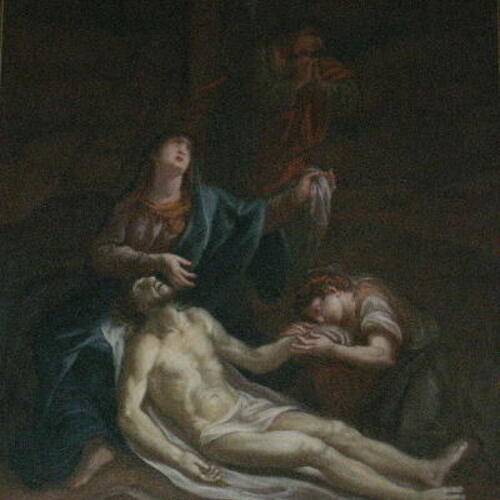 Jesus wird vom Kreuz genommen und in den Schoß seiner Mutter gelegt